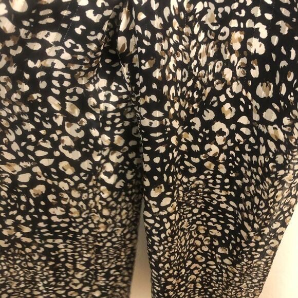 Sage Sample Spaghetti Strap printed black with metallic jumpsuit size S - Picture 6 of 11